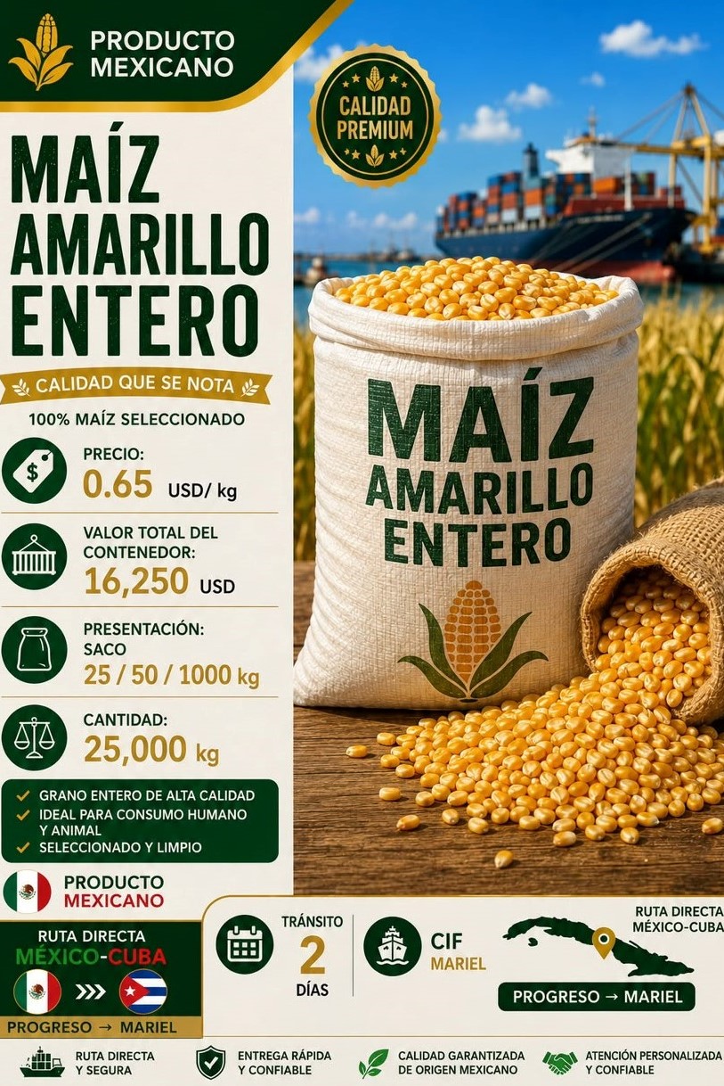 Maíz Amarillo Entero