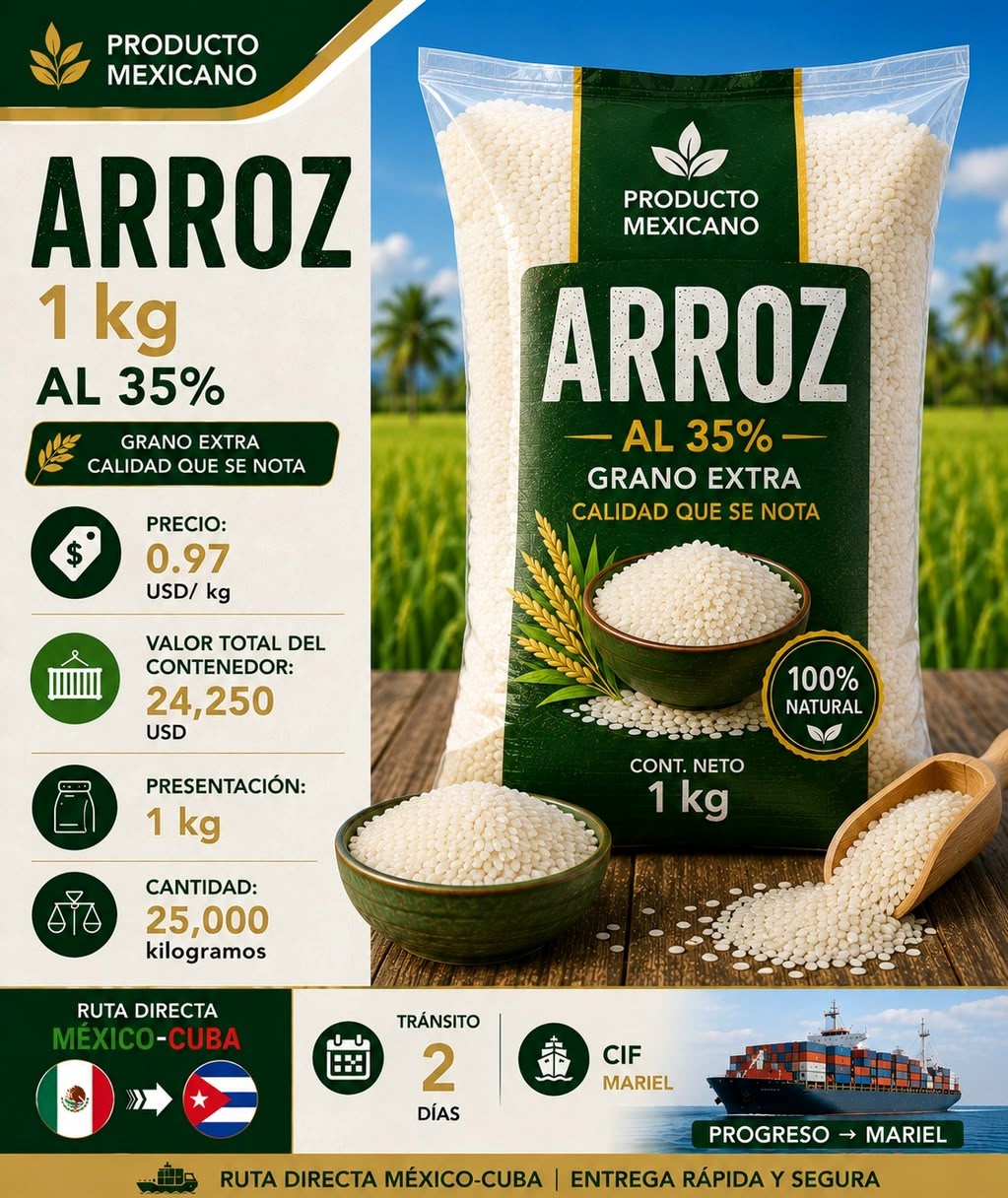 Arroz 1 kg al 35% (Grano Extra)